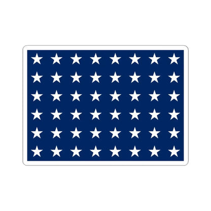 Naval jack of the United States 1912-1959 (United States) STICKER Vinyl Kiss-Cut Decal 6 Inch White - The Sticker Space