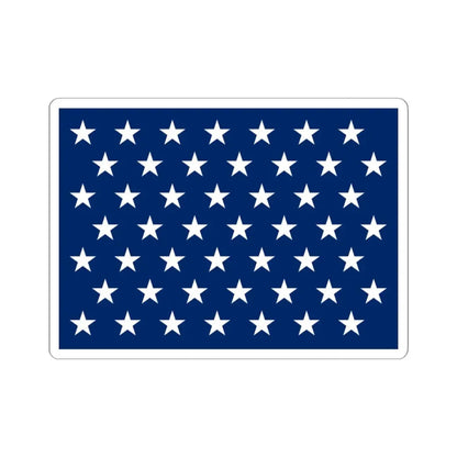 Naval jack of the United States 1959-1960 (United States) STICKER Vinyl Kiss-Cut Decal 3 Inch White - The Sticker Space