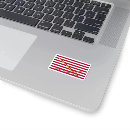 Naval jack of the United States 2002-2019 (United States) STICKER Vinyl Kiss-Cut Decal - The Sticker Space