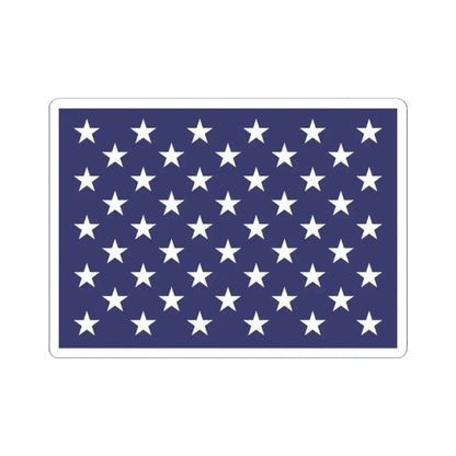 Naval jack of the United States (United States) STICKER Vinyl Kiss-Cut Decal 2 Inch White - The Sticker Space