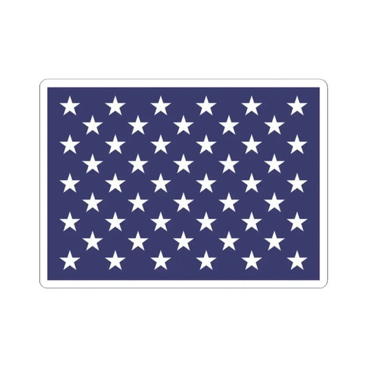Naval jack of the United States (United States) STICKER Vinyl Kiss-Cut Decal 2 Inch White - The Sticker Space