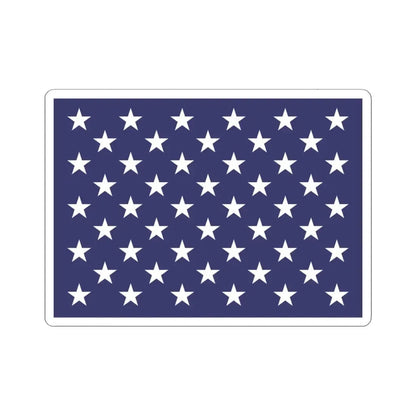 Naval jack of the United States (United States) STICKER Vinyl Kiss-Cut Decal 4 Inch White - The Sticker Space