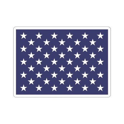 Naval jack of the United States (United States) STICKER Vinyl Kiss-Cut Decal 6 Inch White - The Sticker Space