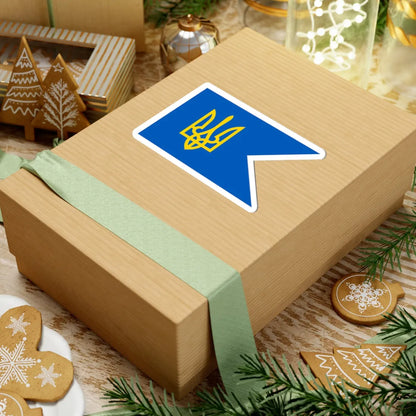 Naval Jack of Ukraine 1993 (Ukraine) STICKER Vinyl Kiss-Cut Decal - The Sticker Space