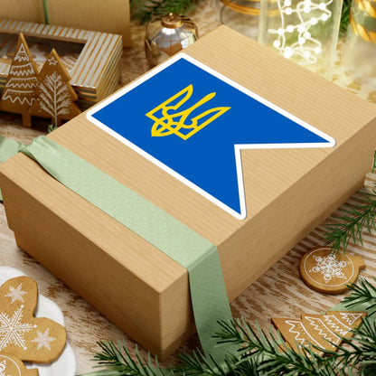 Naval Jack of Ukraine 1993 (Ukraine) STICKER Vinyl Kiss-Cut Decal - The Sticker Space