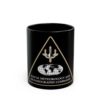 Naval Meteorology & Oceanography Command (U.S. Navy) Black Coffee Mug-11oz-The Sticker Space