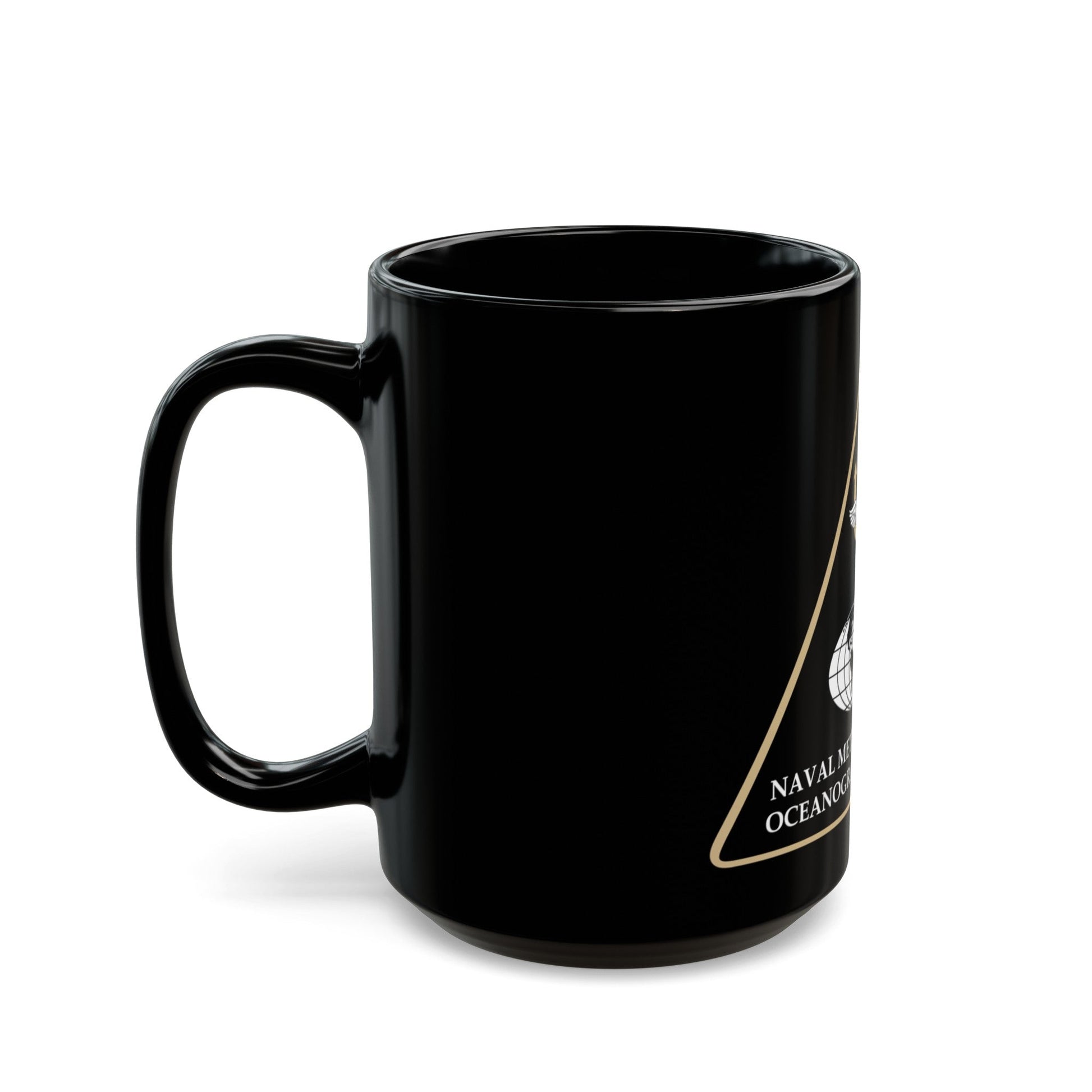 Naval Meteorology & Oceanography Command (U.S. Navy) Black Coffee Mug-The Sticker Space