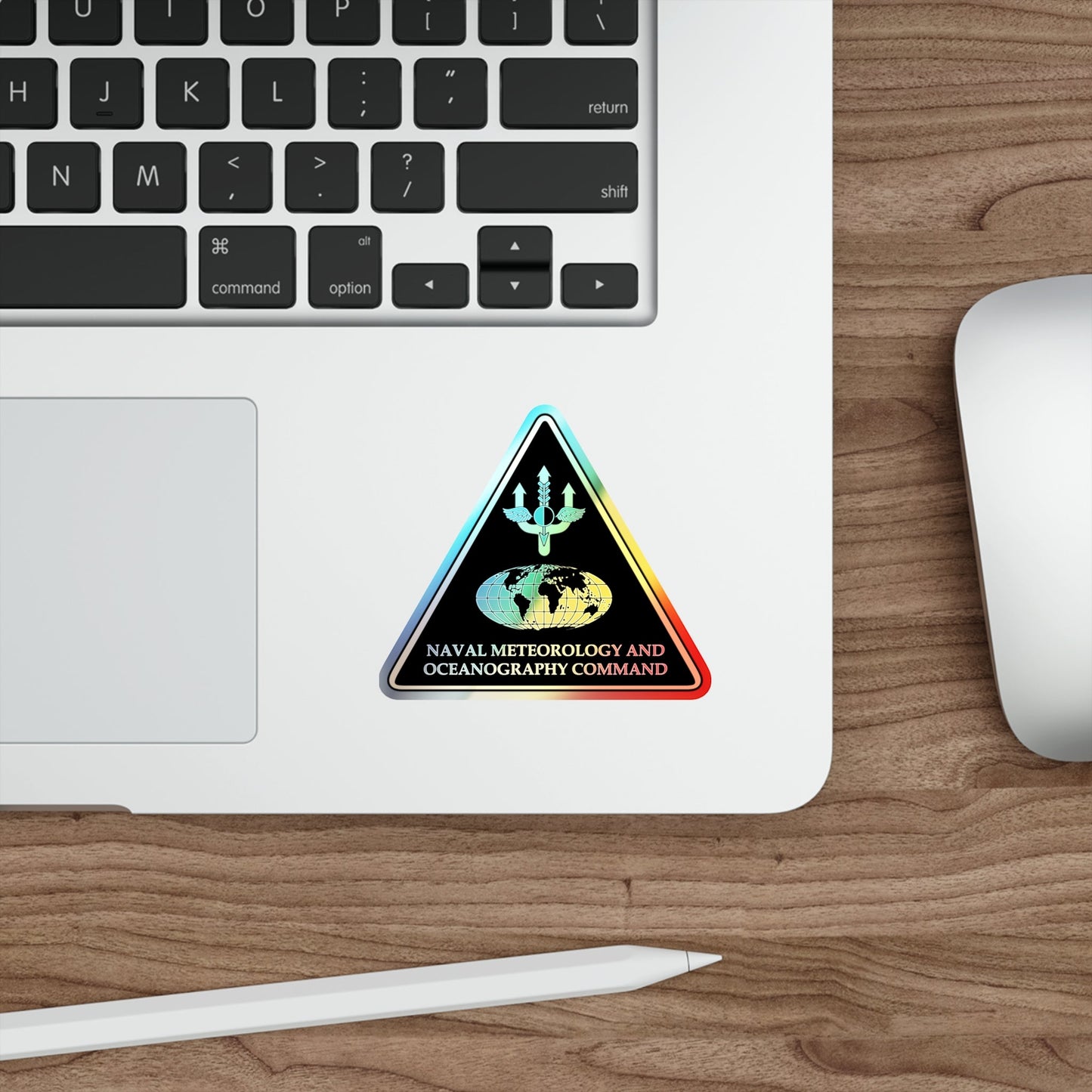 Naval Meteorology & Oceanography Command (U.S. Navy) Holographic STICKER Die-Cut Vinyl Decal-The Sticker Space