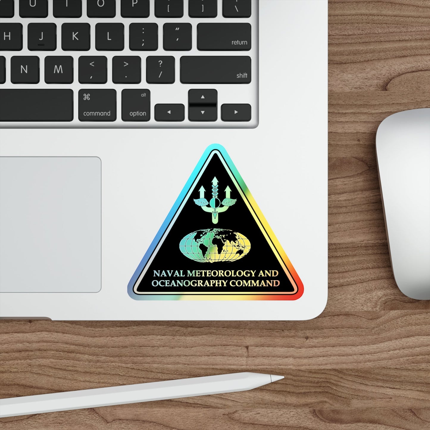 Naval Meteorology & Oceanography Command (U.S. Navy) Holographic STICKER Die-Cut Vinyl Decal-The Sticker Space