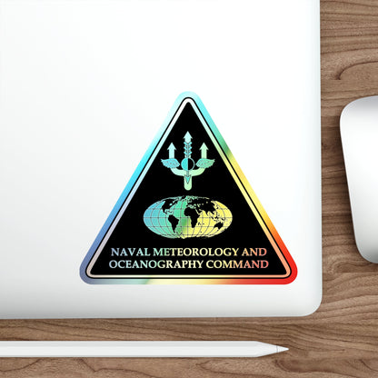 Naval Meteorology & Oceanography Command (U.S. Navy) Holographic STICKER Die-Cut Vinyl Decal-The Sticker Space