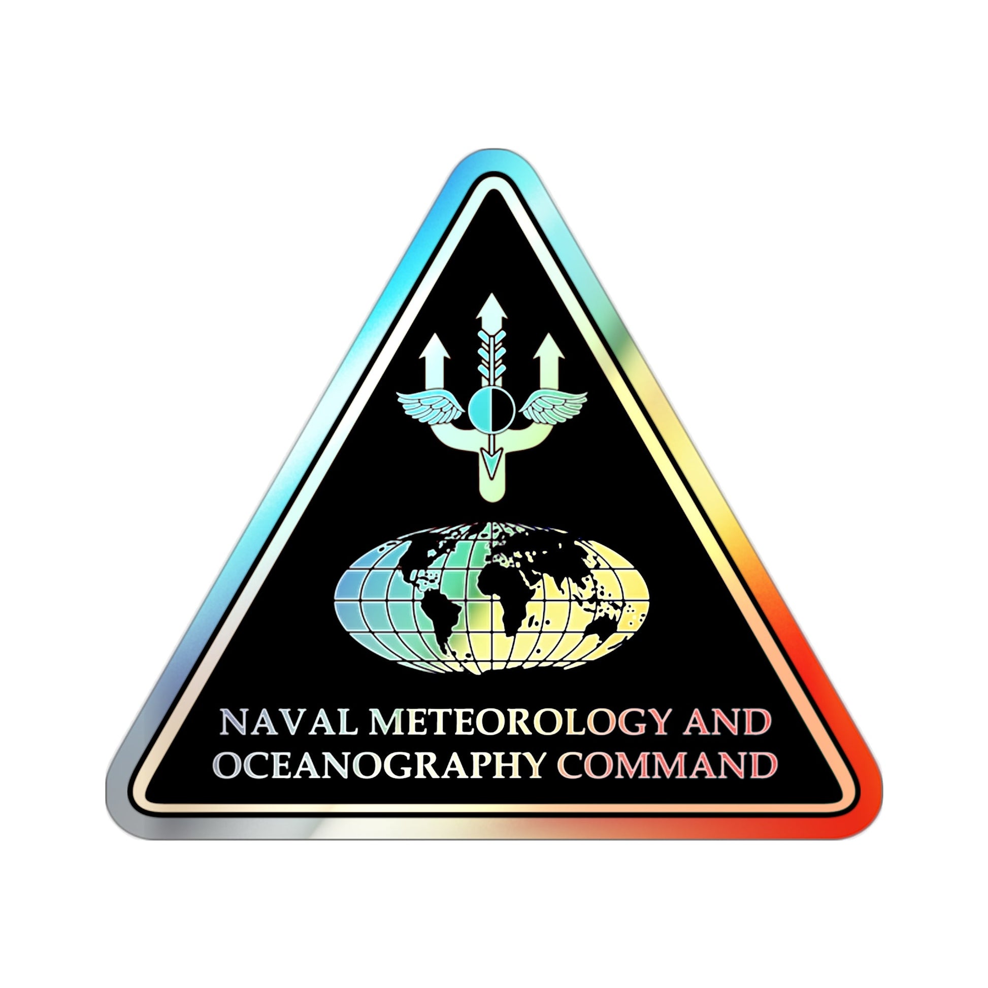 Naval Meteorology & Oceanography Command (U.S. Navy) Holographic STICKER Die-Cut Vinyl Decal-2 Inch-The Sticker Space