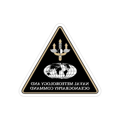 Naval Meteorology & Oceanography Command (U.S. Navy) REVERSE PRINT Transparent Die-Cut STICKER 6 Inch Die-Cut Transparent - The Sticker Space