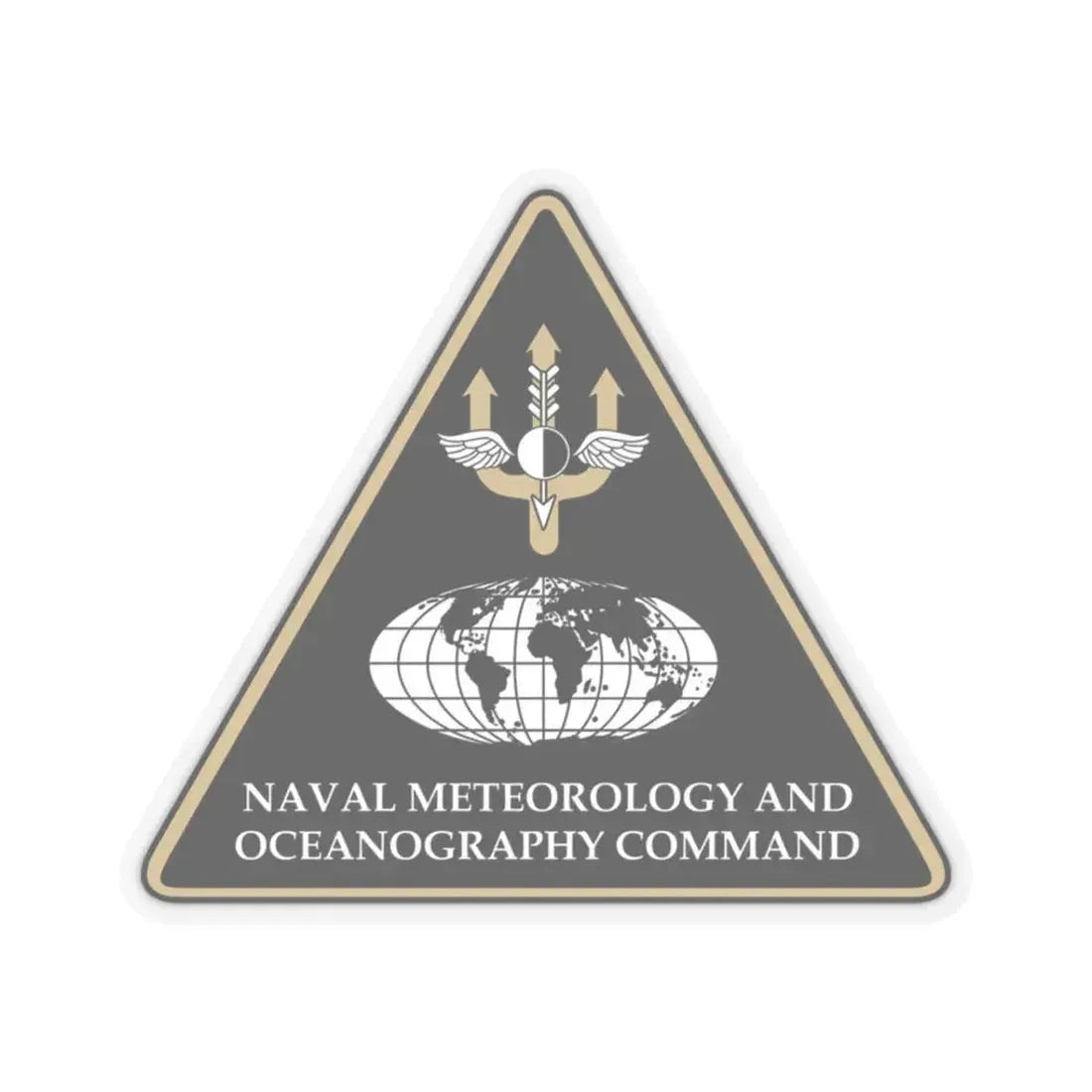Naval Meteorology & Oceanography Command (U.S. Navy) STICKER Vinyl Kiss-Cut Decal 3 Inch Transparent - The Sticker Space