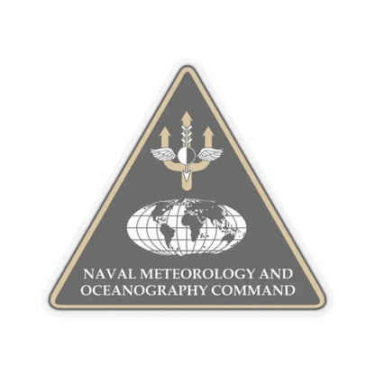 Naval Meteorology & Oceanography Command (U.S. Navy) STICKER Vinyl Kiss-Cut Decal 3 Inch Transparent - The Sticker Space