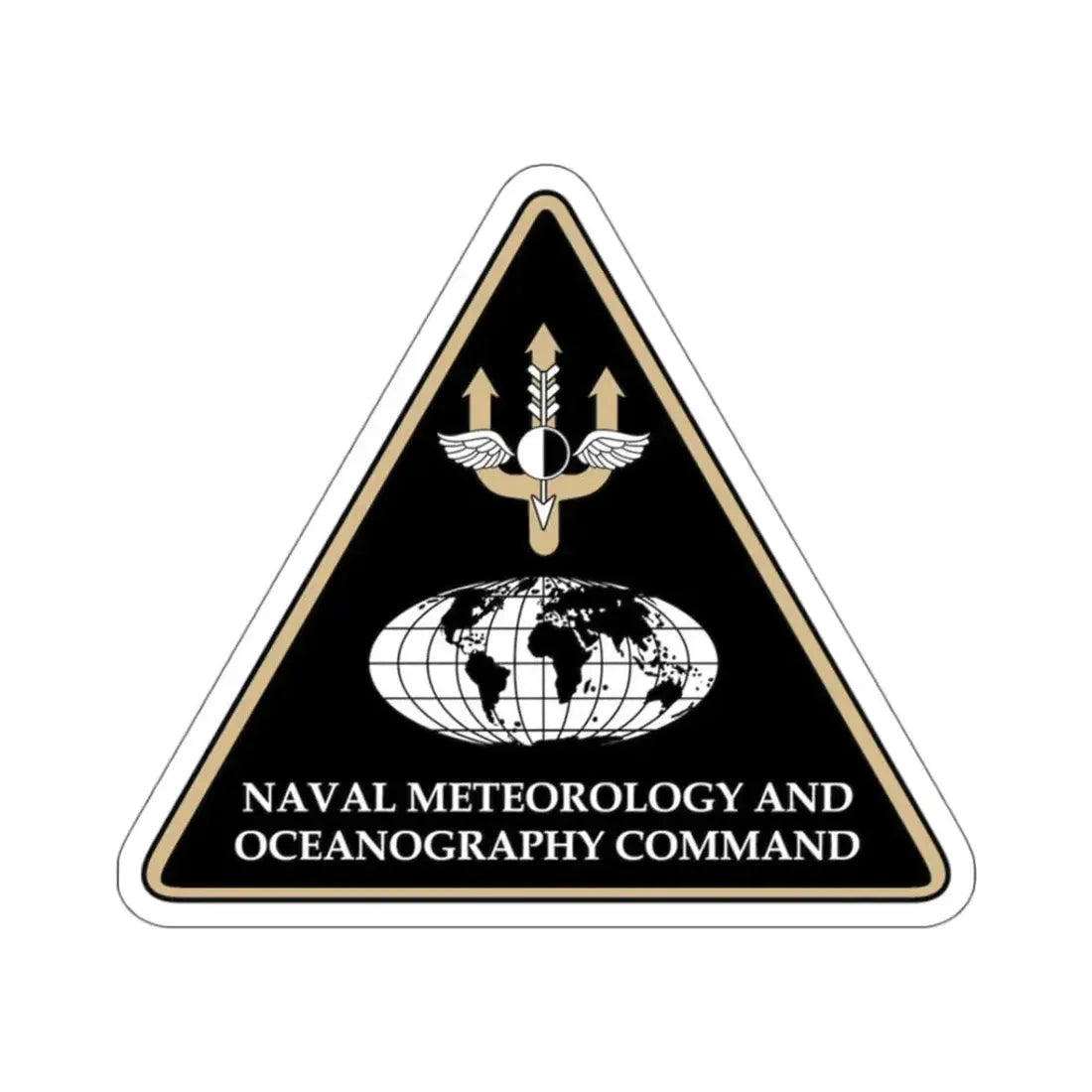 Naval Meteorology & Oceanography Command (U.S. Navy) STICKER Vinyl Kiss-Cut Decal 3 Inch White - The Sticker Space