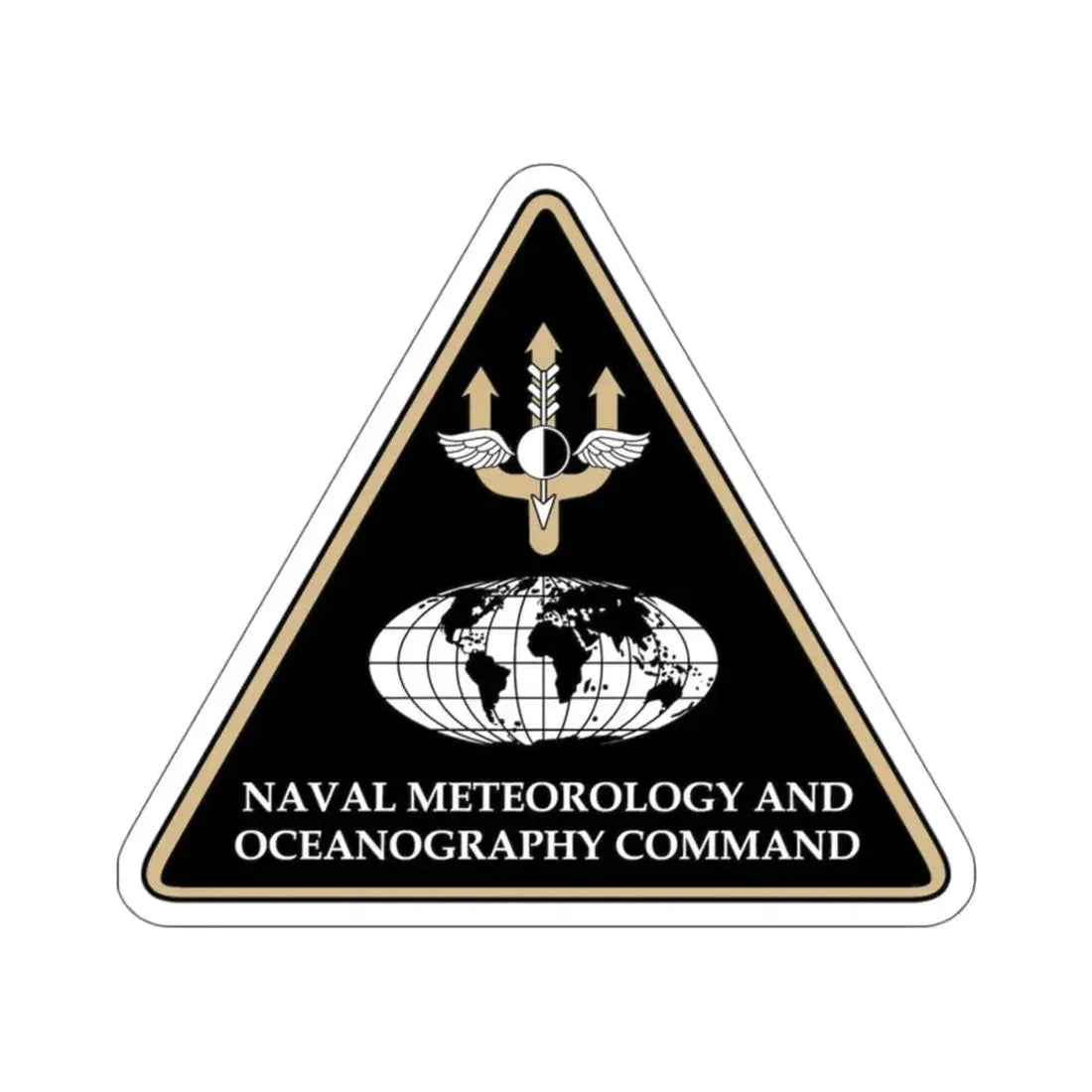 Naval Meteorology & Oceanography Command (U.S. Navy) STICKER Vinyl Kiss-Cut Decal 4 Inch White - The Sticker Space