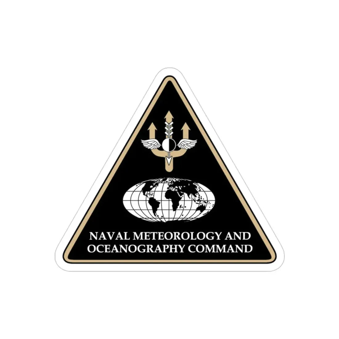 Naval Meteorology & Oceanography Command (U.S. Navy) Transparent STICKER Die-Cut Vinyl Decal 3 Inch Transparent - The Sticker Space