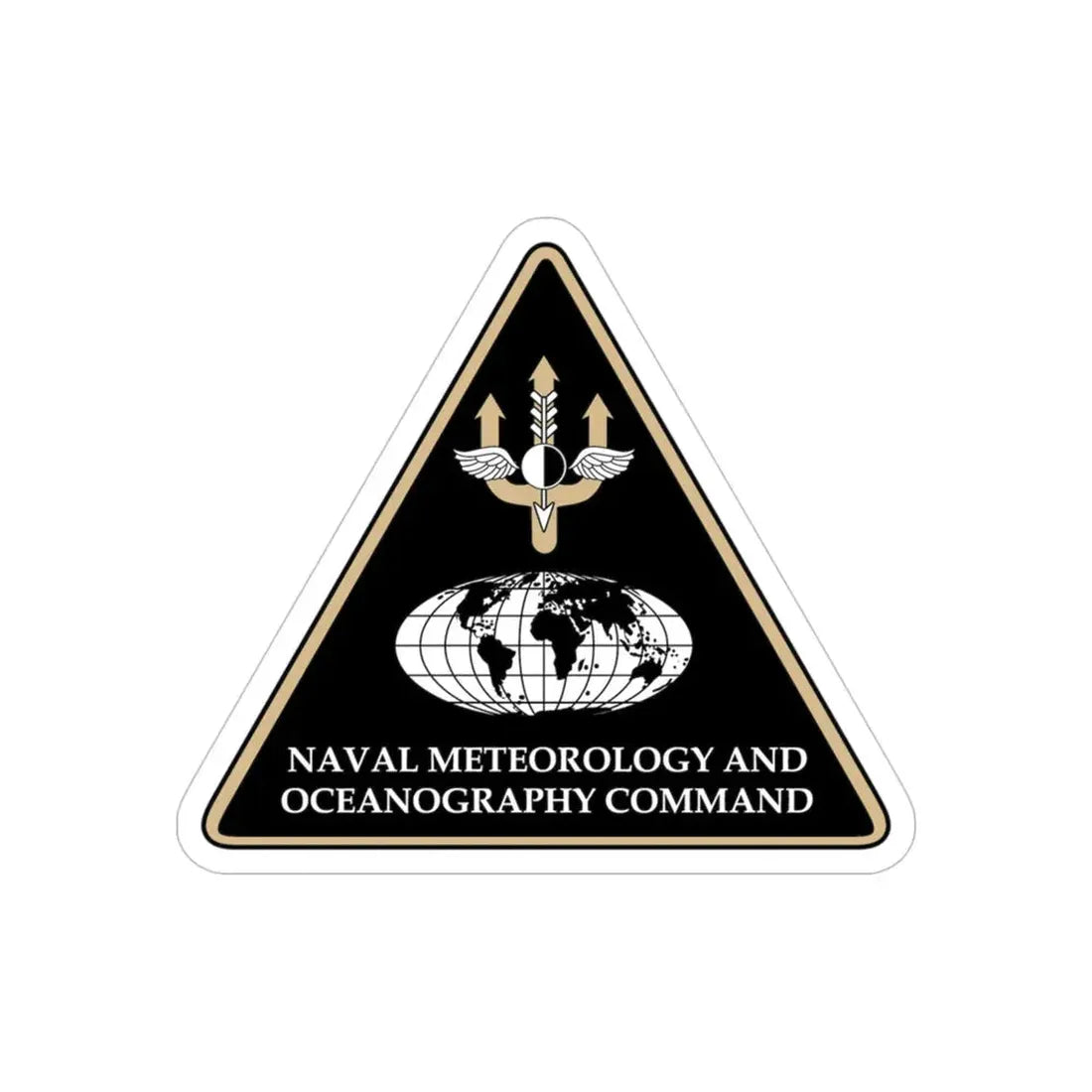 Naval Meteorology & Oceanography Command (U.S. Navy) Transparent STICKER Die-Cut Vinyl Decal 4 Inch Transparent - The Sticker Space