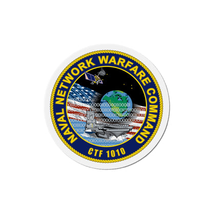 Naval Network Warfare Command CFT 1010 (U.S. Navy) Die-Cut Magnet-6 × 6"-The Sticker Space