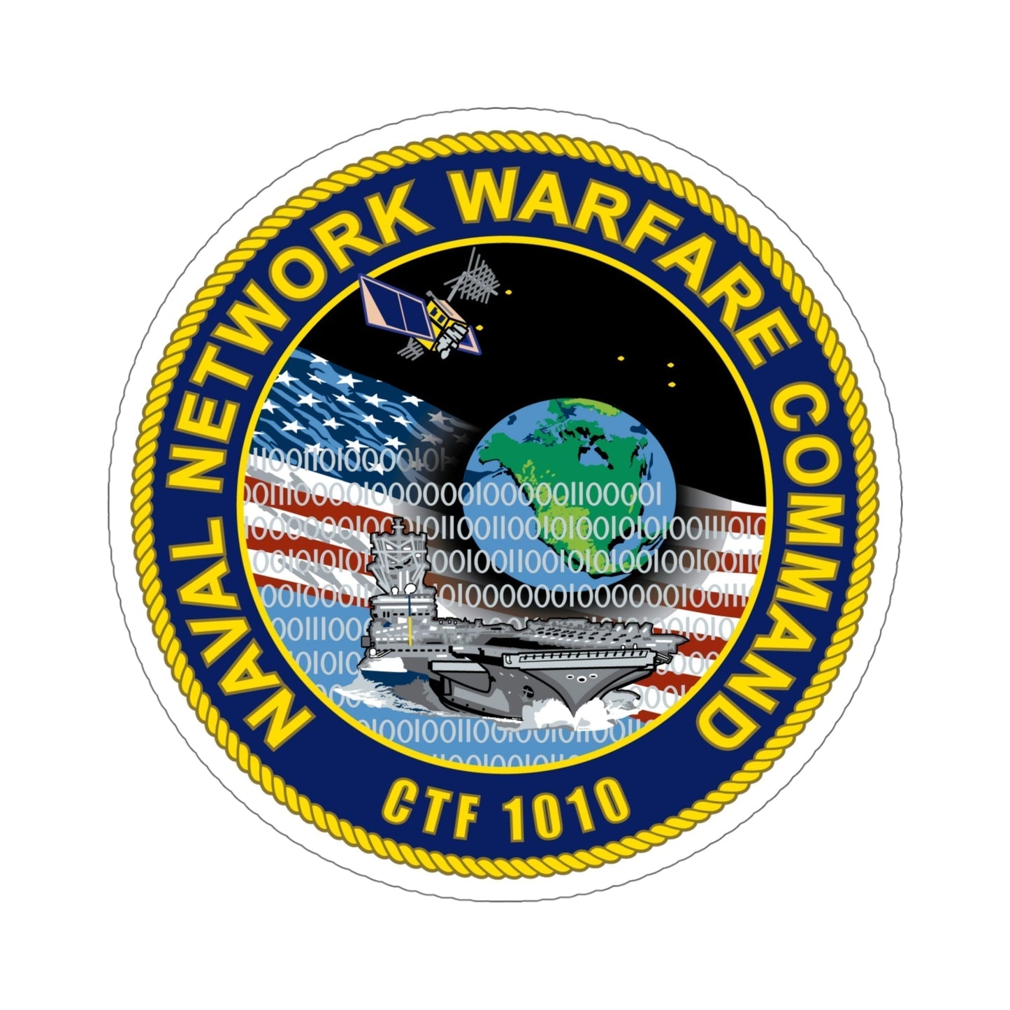 Naval Network Warfare Command CFT 1010 (U.S. Navy) STICKER Vinyl Die-Cut Decal-6 Inch-The Sticker Space