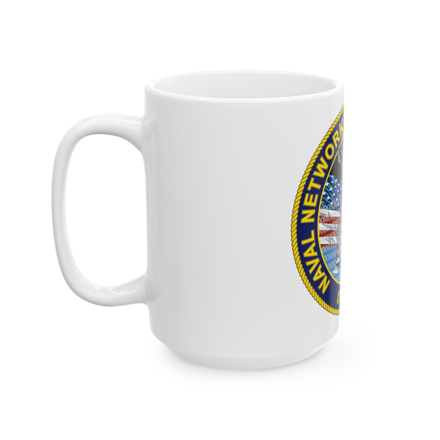 Naval Network Warfare Command CFT 1010 (U.S. Navy) White Coffee Mug-The Sticker Space