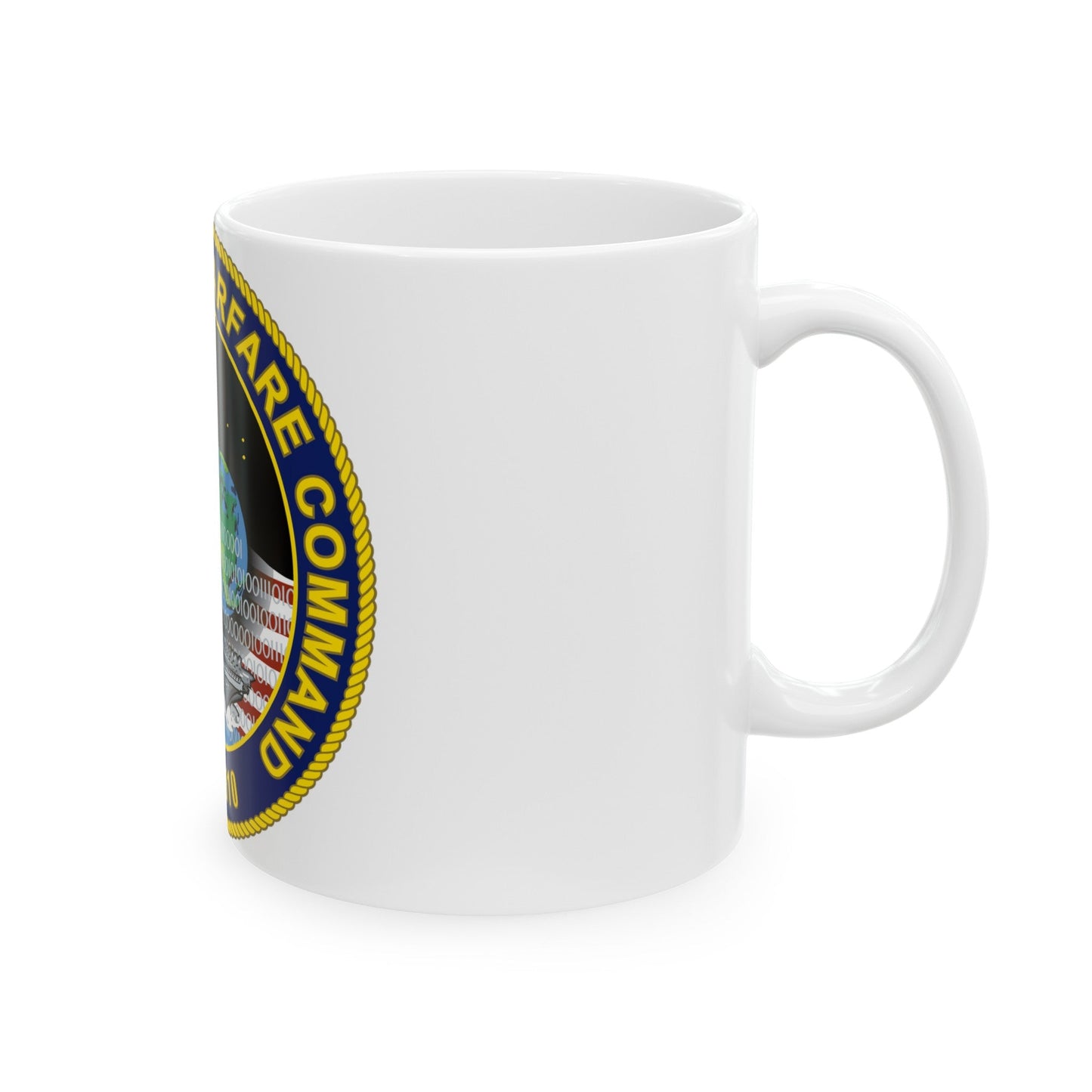 Naval Network Warfare Command CFT 1010 (U.S. Navy) White Coffee Mug-The Sticker Space