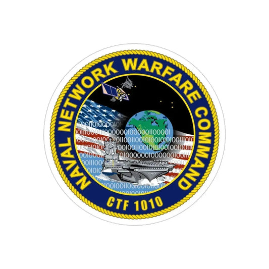 Naval Network Warfare Command CFT 1010 (U.S. Navy) Transparent STICKER Die-Cut Vinyl Decal 6 Inch Transparent - The Sticker Space