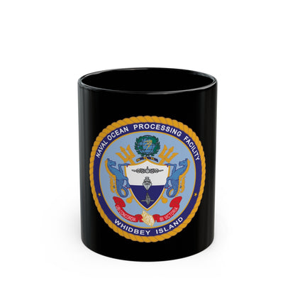 Naval Ocean Processing Facility Whidbey Island (U.S. Navy) Black Coffee Mug-11oz-The Sticker Space