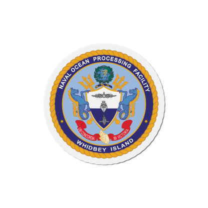 Naval Ocean Processing Facility Whidbey Island (U.S. Navy) Die-Cut Magnet-5" x 5"-The Sticker Space