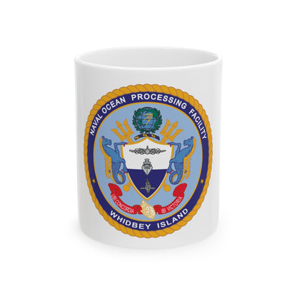 Naval Ocean Processing Facility Whidbey Island (U.S. Navy) White Coffee Mug-11oz-The Sticker Space