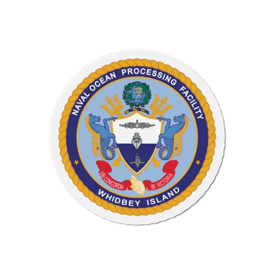 Naval Ocean Processing Facility Whidbey Island (U.S. Navy) Refrigerator Magnet 2 Inch - The Sticker Space