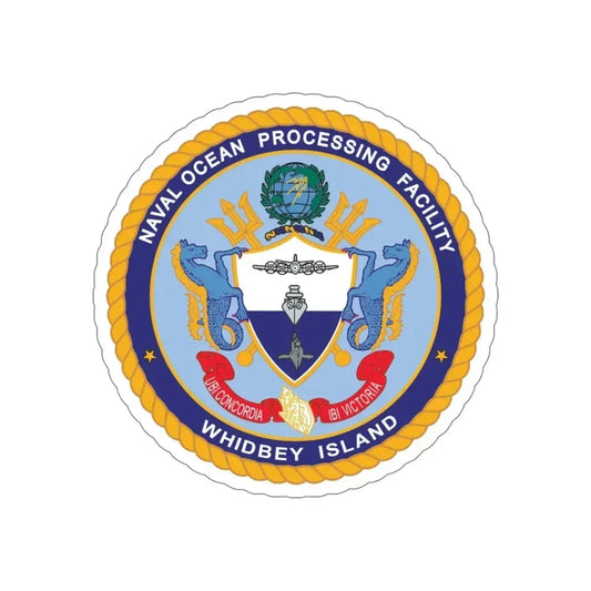 Naval Ocean Processing Facility Whidbey Island (U.S. Navy) STICKER Vinyl Die-Cut Decal 6 Inch - The Sticker Space