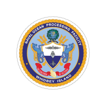 Naval Ocean Processing Facility Whidbey Island (U.S. Navy) STICKER Vinyl Kiss-Cut Decal 2 Inch White - The Sticker Space