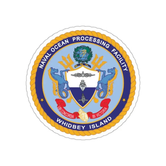 Naval Ocean Processing Facility Whidbey Island (U.S. Navy) STICKER Vinyl Kiss-Cut Decal 2 Inch White - The Sticker Space