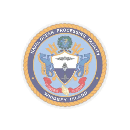 Naval Ocean Processing Facility Whidbey Island (U.S. Navy) STICKER Vinyl Kiss-Cut Decal 6 Inch Transparent - The Sticker Space