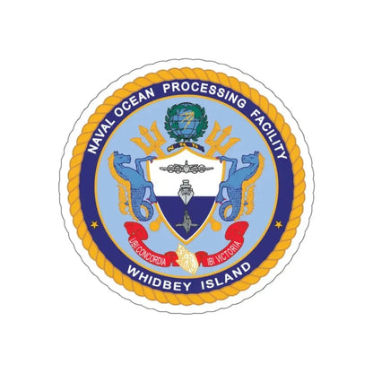 Naval Ocean Processing Facility Whidbey Island (U.S. Navy) STICKER Vinyl Kiss-Cut Decal 6 Inch White - The Sticker Space