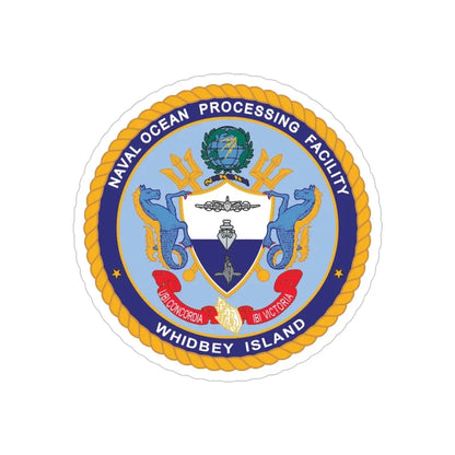 Naval Ocean Processing Facility Whidbey Island (U.S. Navy) Transparent STICKER Die-Cut Vinyl Decal - The Sticker Space
