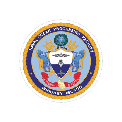 Naval Ocean Processing Facility Whidbey Island (U.S. Navy) Transparent STICKER Die-Cut Vinyl Decal - The Sticker Space