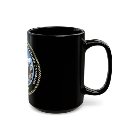 Naval Oceangraphy Operations Command (U.S. Navy) Black Coffee Mug-The Sticker Space