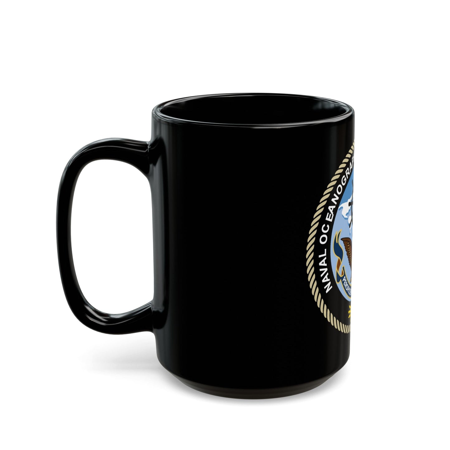 Naval Oceangraphy Operations Command (U.S. Navy) Black Coffee Mug-The Sticker Space