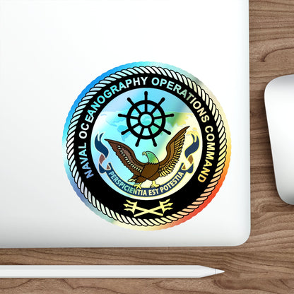 Naval Oceangraphy Operations Command (U.S. Navy) Holographic STICKER Die-Cut Vinyl Decal-The Sticker Space