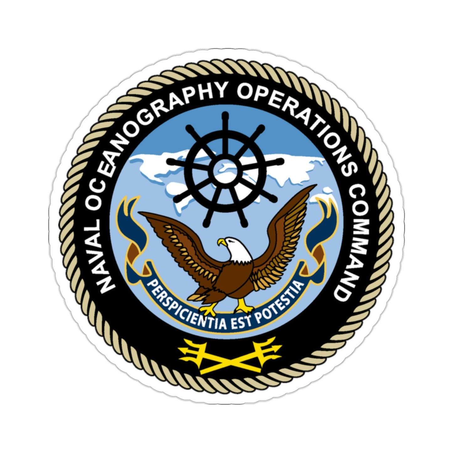 Naval Oceangraphy Operations Command (U.S. Navy) STICKER Vinyl Die-Cut Decal-2 Inch-The Sticker Space