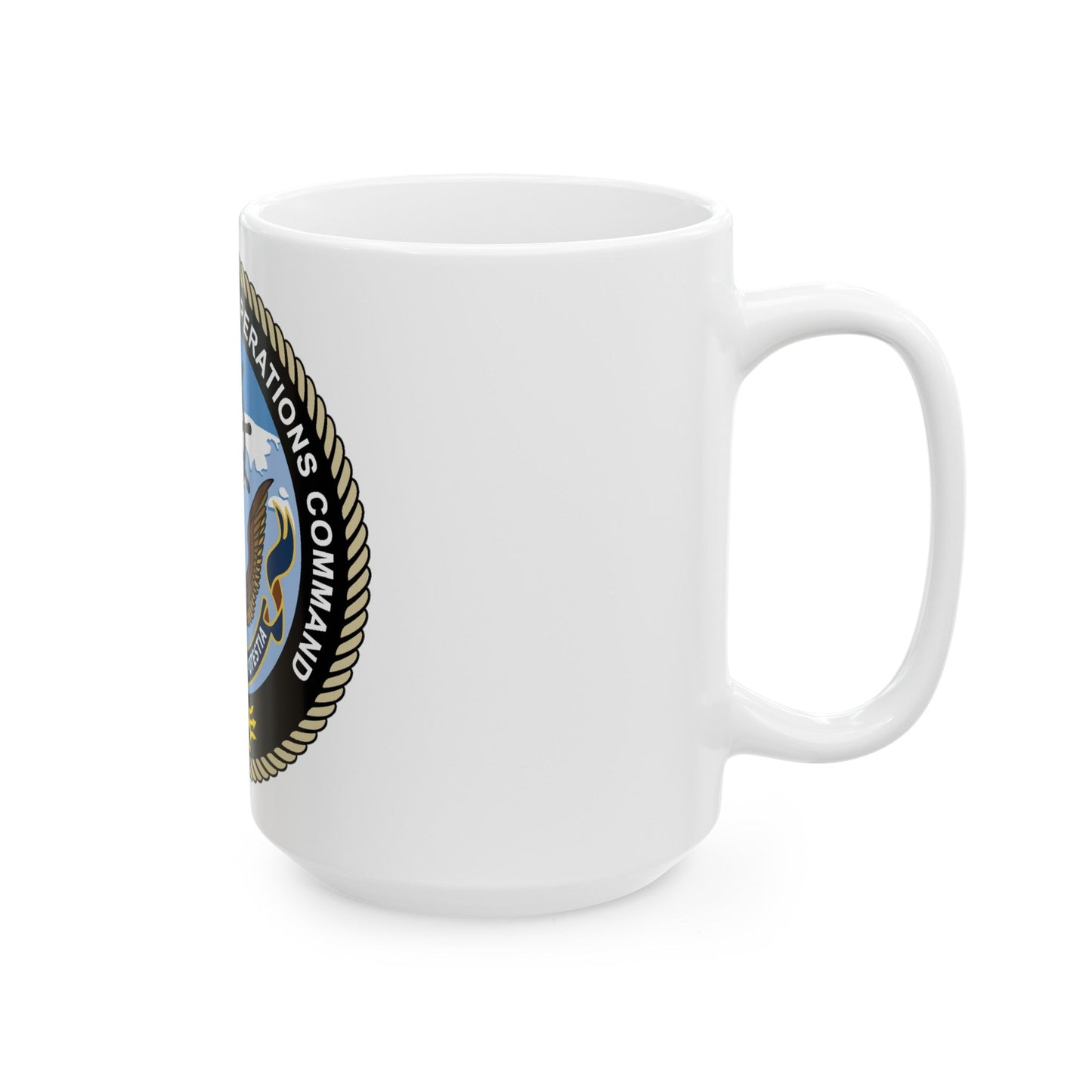 Naval Oceangraphy Operations Command (U.S. Navy) White Coffee Mug-The Sticker Space