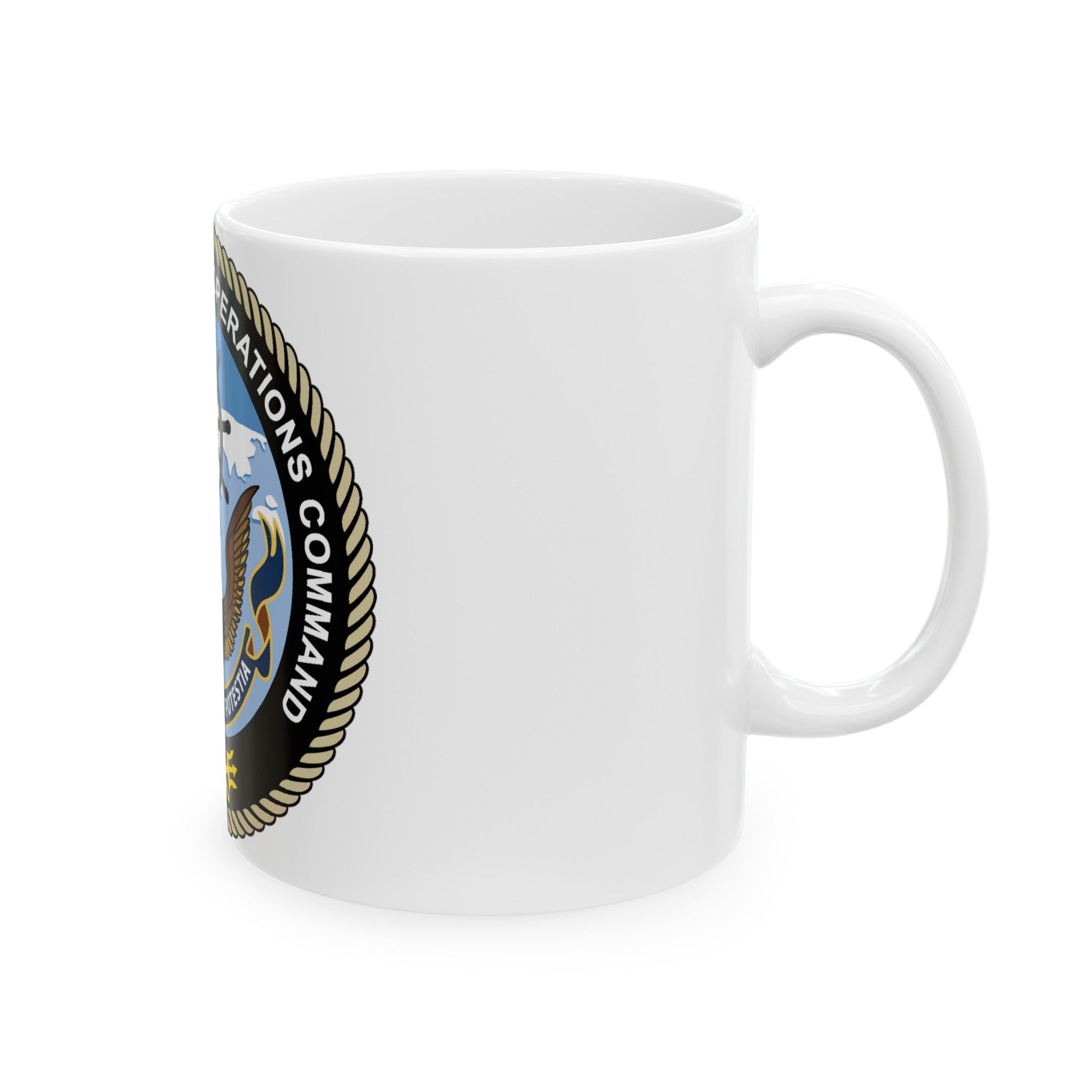 Naval Oceangraphy Operations Command (U.S. Navy) White Coffee Mug-The Sticker Space