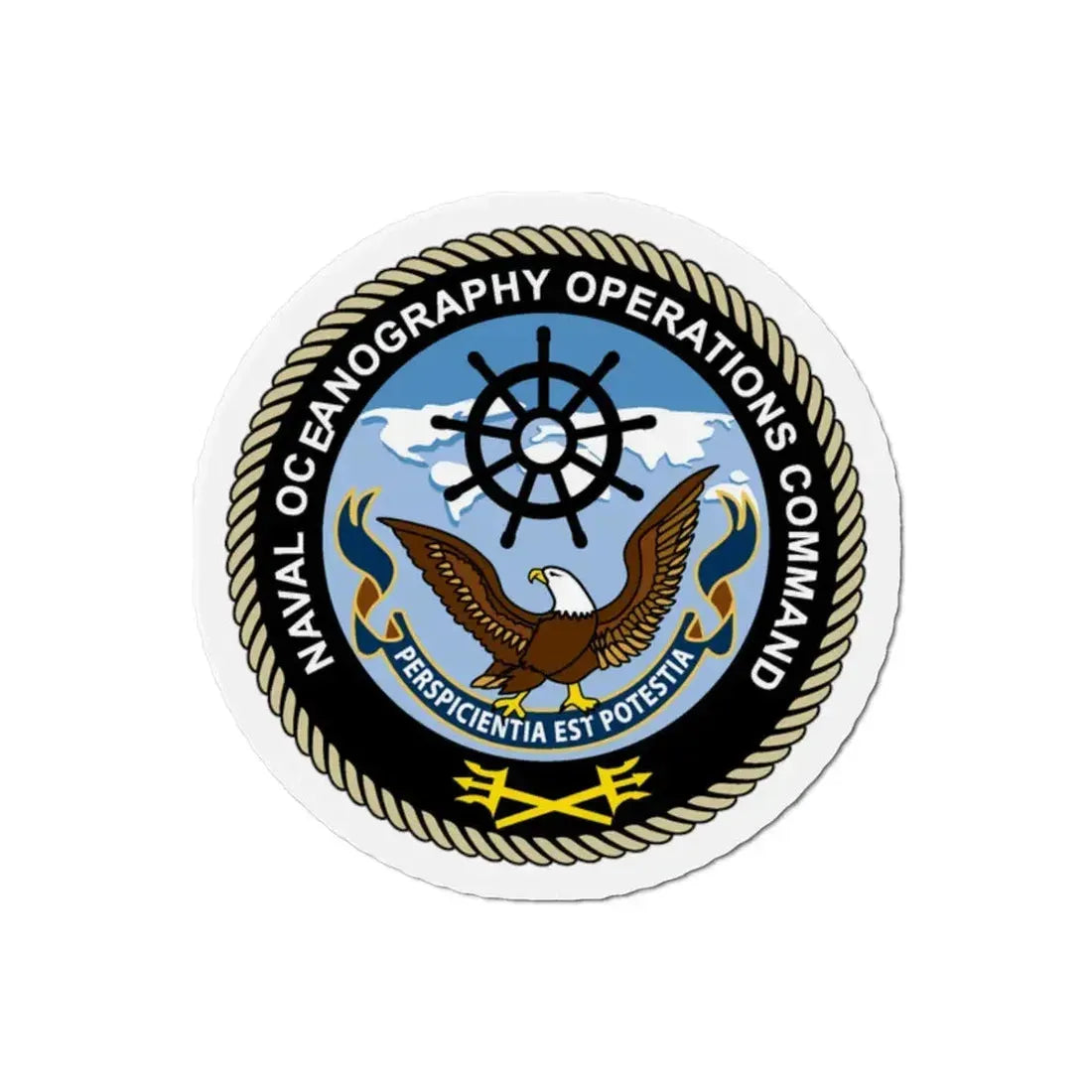 Naval Oceangraphy Operations Command (U.S. Navy) Refrigerator Magnet 2 Inch - The Sticker Space