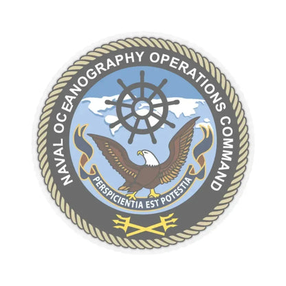 Naval Oceangraphy Operations Command (U.S. Navy) STICKER Vinyl Kiss-Cut Decal 2 Inch Transparent - The Sticker Space