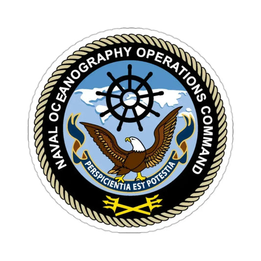 Naval Oceangraphy Operations Command (U.S. Navy) STICKER Vinyl Kiss-Cut Decal 2 Inch White - The Sticker Space