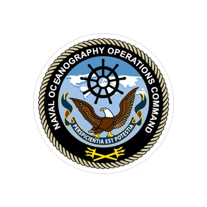 Naval Oceangraphy Operations Command (U.S. Navy) Transparent STICKER Die-Cut Vinyl Decal 2 Inch Transparent - The Sticker Space
