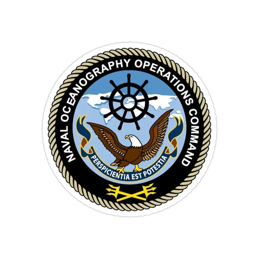 Naval Oceangraphy Operations Command (U.S. Navy) Transparent STICKER Die-Cut Vinyl Decal 6 Inch Transparent - The Sticker Space