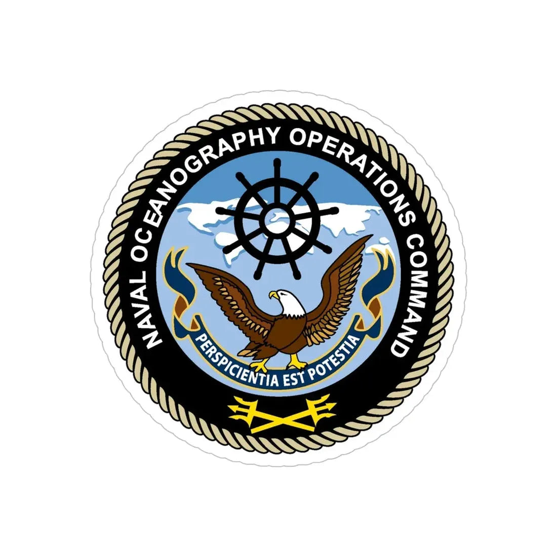 Naval Oceangraphy Operations Command (U.S. Navy) Transparent STICKER Die-Cut Vinyl Decal - The Sticker Space
